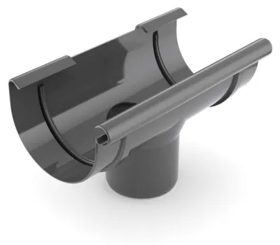 Image de Raccord Gouttière Graphite 100/90 - Système d'évacuation durable