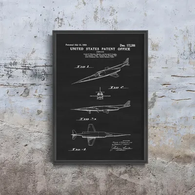 Produktbild von Poster - Canvas - Leinwand - 29,7 cm x 42 cm - Douglas Aircraft X- US-