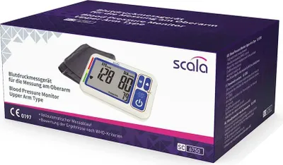 Immagine prodotto di Misuratore di pressione sanguigna Scala SC 6750 NFC, gonfiaggio automatico, 100 misurazioni memorizzabili