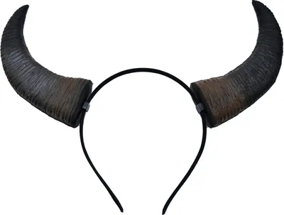 Produktbild von Teufelshorn-Stirnband, realistisches Bullenhorn-Kostümzubehör, Gothic-Halloween-Verkleidung, Haarreif für Halloween, Weihnachtsfeier, Cosplay-Events