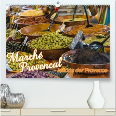 Produktbild von Marché Provencal - Märkte der Provence (hochwertiger Premium Wandkalender 2026 DIN A2 quer), Kunstdruck in Hochglanz
