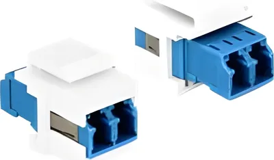 Immagine prodotto di Delock - Accoppiatore Keystone - Da LC monomodale (W) a LC monomodale (W) - Fibra ottica