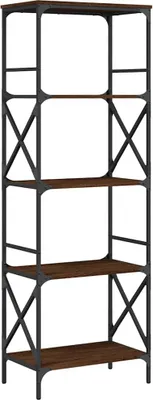 Productafbeelding van vidaXL Boekenkast, 5 planken, bruin, eikenlook, 59x35x171 cm, houtvezel