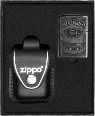 Produktbild von ZIPPO Feuerzeug Set JACK DANIELS LABEL CHROME Geschenk Nr. 3