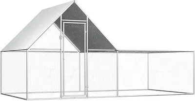 Imagen del producto de Gallinero de 4x2x2 metros, fabricado en acero galvanizado