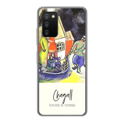 Produktbild von MuchoWow® Handyhülle Schutzhülle Hülle für Samsung Galaxy A03s Winter in Witebsk - Chagall Silikon Softcase Handy Hülle - Schutz