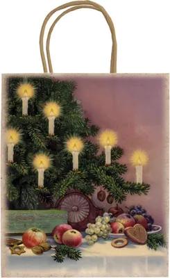 Immagine prodotto di Sacchetto regalo con luci di Natale