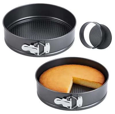 Mini-Backform Ø 12 cm, antihaftbeschichtet, 2er-Set, schwarz