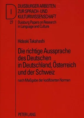 Produktbild von Takahashi, H: Die richtige Aussprache des Deutschen in Deuts