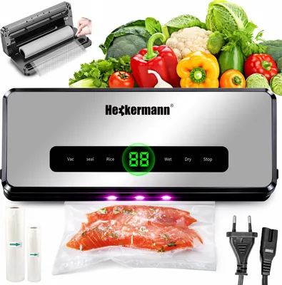 Zdjęcie produktu dla Zgrzewarka próżniowa Heckermann 3700 Srebrna