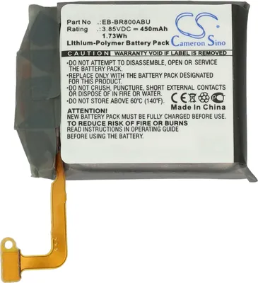 Produktbild von vhbw Akku Ersatz für Samsung EB-BR800ABU, GH43-04855A für Smartwatch Uhr Fitnessarmband (450 mAh, 3,85 V, Li-Polymer) + Werkzeug-Set
