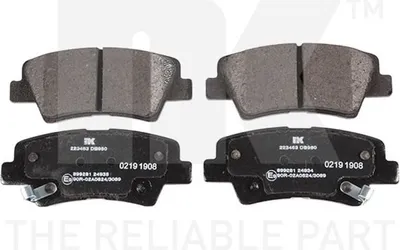 Produktbild von NK Bremsbeläge hinten für Hyundai Accent Elantra Solaria