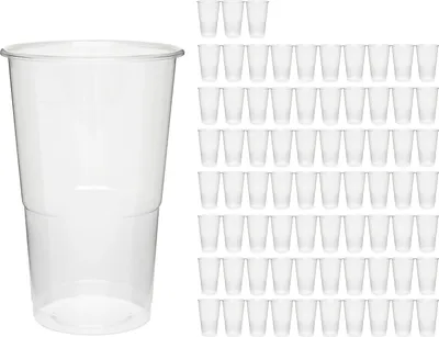 Obrázok produktu pre Opakovane použiteľný pohár 300 ml, plastový pohár z PP, miešací pohár pre systémy na odlievanie živice, 50 kusov