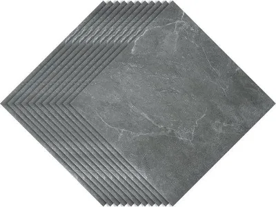 Immagine prodotto di Pavimento in vinile e tessuto non tessuto - 30 cm x 30 cm x 1,5 mm - 11 piastrelle - Grigio marmo