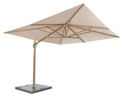 Productafbeelding van Parasol Hacienda 300 x 400 cm zand met houtlook frame 4SO