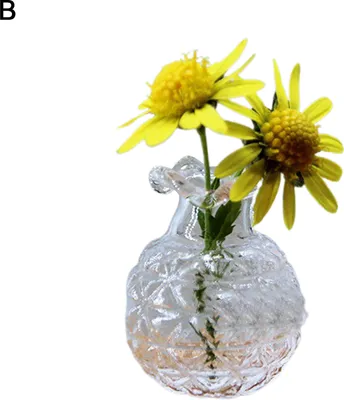 Produktbild von Dollhouse Vase Simulationslandschaft Zubehör Glass Vase Model Dollhouse Dekor für Mikrolandschaft-B