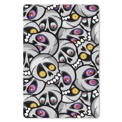 Produktbild von MuchoWow® Mauspad Mousepad Schädel - Muster - Augen 18x27 cm - Mousepads - Maus Mat - Pad - Mausunterlage