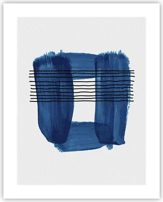 Produktbild von Poster - Poster ohne Rahmen - Abstraktion Aquarell Blau - 40x50 cm - Wand Bild - Wanddeko - Wandbilder - Kunstposter - Wandposter - Bilder - Kunstdruck - Wanddekoration - Wandbild - P2XPA40x50-4223