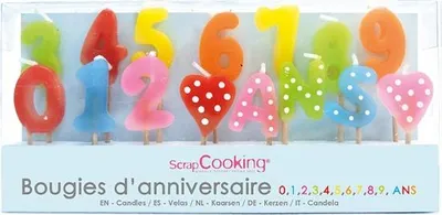 Image de Bougies Chiffres Anniversaire Décoration Gâteau D'anniversaire Chiffrée - Scrapcooking