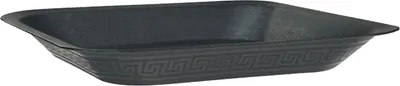 Produktbild von Viereckiger Untersetzer, schwarz, 22,9 x 22,9 cm, Innenmaße: 16,5 x 16,5 cm