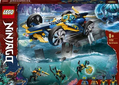 Zdjęcie produktu dla LEGO NINJAGO Podwodny śmigacz ninja, Zestaw do budowania, 8 lat(a), Plastik, 356 szt., 590 g