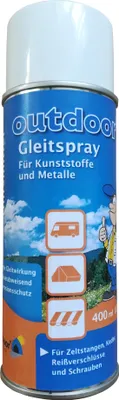 Produktbild von Gleitspray 400ml für Kunststoffe, Metalle, Zeltstangen, Keder, Reißverschlüsse
