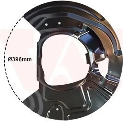 Produktbild von VAN WEZEL Spritzblech Bremsscheibe für BMW X5 (E70) Vorne Rechts 0687372 Ankerblech