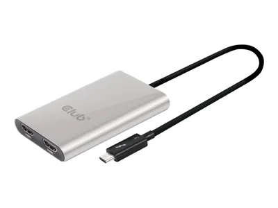 Immagine prodotto di Club3D Adapter Thunderbolt 3 > 2x HDMI   4K@60Hz aktiv St/Bu retail