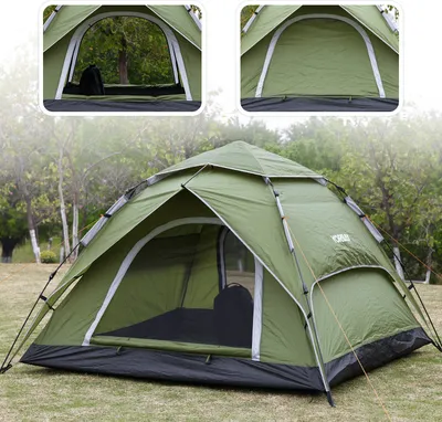 Produktbild von Yorbay Campingzelt Pop Up Zelte 215×180×130CM für 2-3 Personen ,doppelwand wasserdicht UV-Schutz Kuppelzelte Wurfzelte für Familie, Trekking, Outdoor