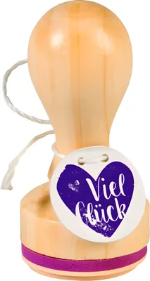 Produktbild von Heyda 211803034 Stempel "Viel Glück"