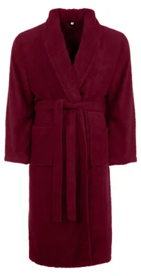 Produktbild von Prestige Damen Bademantel L/XL Baumwolle 450 g/m² Bordo, knielang, 2 Taschen