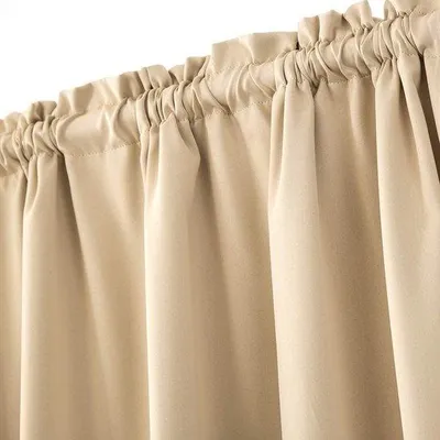 Obrázok produktu pre Béžová zatemňovacia záclona 64 x 183 cm pre posuvné dvere na terasu