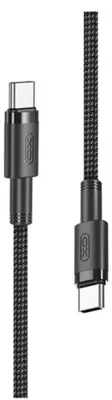Obrázok produktu pre Xo opletený kábel usb-c samec na usb-c samec 100W - nabíjanie + vysokorýchlostný prenos dát - dĺžka 1,50 m