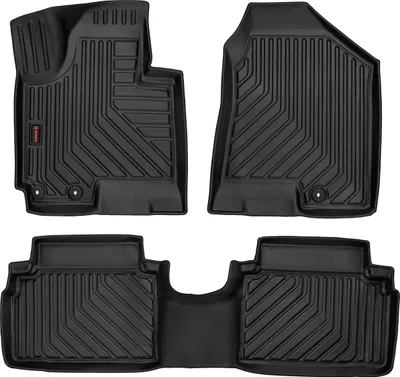 Immagine prodotto di Tappetini auto in gomma 3D Wielganizator per Hyundai ix35 SUV (2009-2015) – neri, bordo alto, set 3 pz