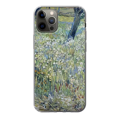 Produktbild von MuchoWow® Handyhülle Schutzhülle Hülle für iPhone 13 Pro Baumstämme im Gras - Vincent van Gogh Silikon Softcase Handy Hülle - Handy-Tasche