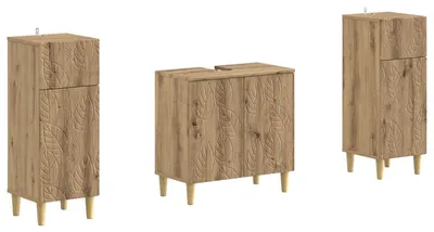 Produktbild von 2-teiliges Badezimmer Schrank Set DELFT Artisan-Eiche