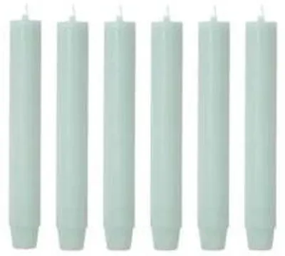 Obrázek produktu pro Kaktusové svíčky – světle zelené – 6 kusů – 18 cm – průměr 2,6 cm