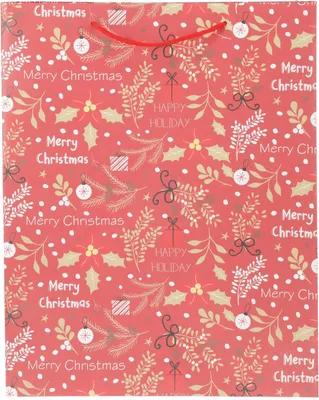Immagine prodotto di Sacchetto regalo di Natale, 34x25cm, rosso