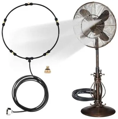 Productafbeelding van Upgrade je Buitenervaring met een Vernevelingsventilatorkit voor een Koeler Terras