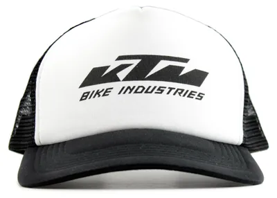 Produktbild von KTM Basecap Mesh Cap Snapback schwarz weiß mit Logo Kappe Mütze Hut verstellbar
