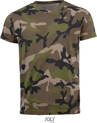 Zdjęcie produktu dla SOLs 01188 | Koszulka męska Camo / Tarn - Kolor: Camo - Rozmiar: XXL