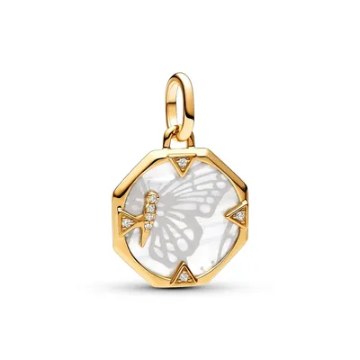 Image de Pandora ME Papillon nacré Charm médaillon 763366C01 Pendentif