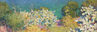 Produktbild von John Peter Russell Kunstdruck Bild - Am Morgen, Die Seealpen Von Antibes, 1890-1891 (53 x 158 cm)