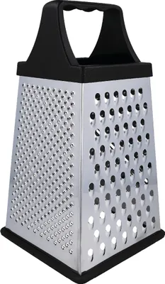 Produktbild von Universalreibe Küchenreibe EUROHOME Gemüsereibe aus Edelstahl, 4 Reibeflächen Grob- und Feinreibe, Hobel & Raspel - spülmaschinengeeignet 16 cm