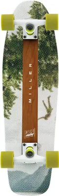 Produktbild von Miller Skateboard Drop-Deck aus Ahornholz 74 x 22 cm mit ABEC 7 Lagern und 60 mm PolyurethanRädern