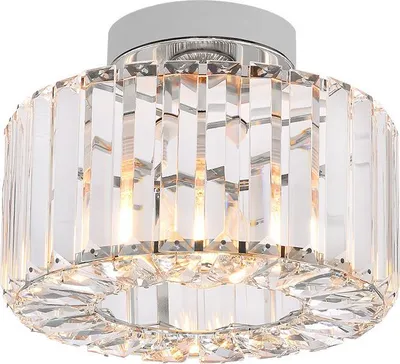 Obrázek produktu pro Glamourózní stropní svítidlo s křišťálovými krystaly, kulaté, chrom, 1xE27 15W, VETRO Light Prestige