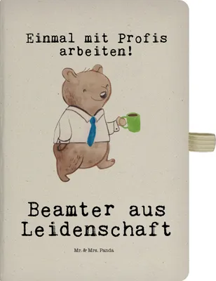 Produktbild von Mr. & Mrs. Panda Tagebuch Beamter Leidenschaft - Transparent - Geschenk, Adressbuch, Öffentlicher Dienst, notizbuch, Studium, Journal, Verbeamtung, Skizzenbuch, A5