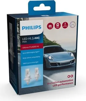 Immagine prodotto di Ultinon Pro9200 Led-Hl H4 12V/24V, 18W, P43T-38 2Pz (No Ece)