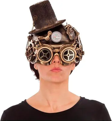 Produktbild von Mom Steampunk Schutzmaske Golden  Golden One Size