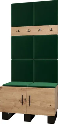Produktbild von Garderobe ARTIN Set 4 mit gepolsterten Paneelen Industrial Design